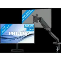 Philips 27E1N1600AE/00 + BlueBuilt Monitorhalterung Gasfeder für 1 Monitor