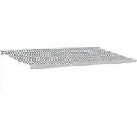 vidaXL Markise Einziehbar Anthrazit und Weiß 5x3 m Stoff und Aluminium