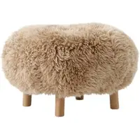 &tradition ATD1 Pouf, eiche geölt / sheepskin honey