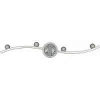 vidaXL Deckenstrahler mit Strahlern Nickel 61 x 10 x 12,5 cm Metall