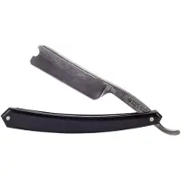 Thiers-Issard Sabatier Razor Damascus Black Horn Hook Nose