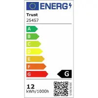 Trust GXT 905 Vybz, Rechteckig, Wand, Weiß, Acrylnitril-Butadien-Styrol (ABS), 18 W, RGB