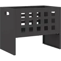 vidaXL Feuerstelle Schwarz 50 x 30 x 40 cm Stahl