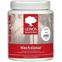 Leinos Wachslasur 600 weiß - 0,75 l Dose