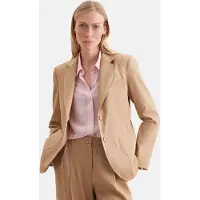 Seidensticker Jackenblazer , Damen, Gr. 36, beige, 48% Leinen, 31% Polyester, 17% Viskose, 4% Elasthan, unifarben, Blazer Jackenblazer