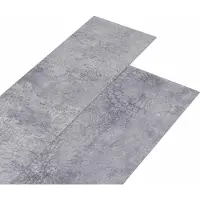 vidaXL Selbstklebende PVC-Bodenplanken Zementgrau 30,5 x 61 cm 28 Stk.