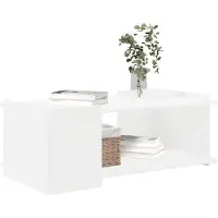 vidaXL Couchtisch Weiß 90 x 50 x 33 cm Holzwerkstoff