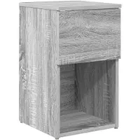 vidaXL Bettschrank Graues Sonoma 29 x 31,5 x 49 cm Holzwerkstoff 8001107