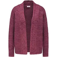 Goldner Strickjacke "Elegante Grobstrickjacke, Zopfmuster" Ohne