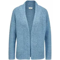 Goldner Strickjacke "Elegante Grobstrickjacke, Zopfmuster" Ohne
