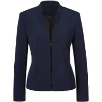 Goldner Jackenblazer "Eleganter Festblazer mit Stehkragen" Trageangenehmer Jersey