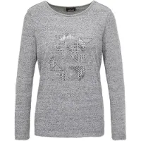 Goldner Kurzarmshirt "Kurzgröße Jerseyshirt mit grafischem Motiv" Applikationen
