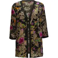 Goldner Jackenblazer "Ausbrennerjacke mit floralem Muster" Herrlich leicht und trageangenehm