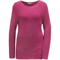 Goldner Strickpullover "Baumwollpullover mit Patentgrobstrick" Ohne