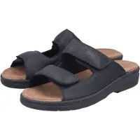 Rieker Pantolette Sommerschuh, Hausschuh mit Klettverschlüsse