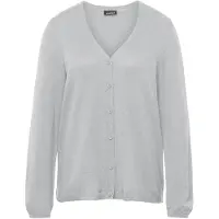 Goldner Strickjacke "Kurzgröße Weiche Kaschmirstrickjacke mit V-Ausschnitt" Ohne