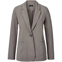 Goldner Jackenblazer "Kurzgröße Damenblazer mit Reverskragen und Paspeltaschen" mit formgebenden Teilungsnähte