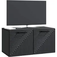 vidaXL Wandmontierter TV-Schrank Schwarz 59,5 x 31 x 30 cm