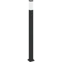 vidaXL Pollerleuchte mit Sensor 110 cm Schwarz IP44