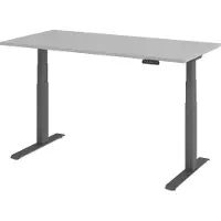 Hjh OFFICE PRO XDKB 16 G - Grau 160 x 80 elektrisch höhenverstellbar