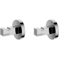 Keuco Handtuchhaken Edition 90 2er Set zum Schrauben Verchromt