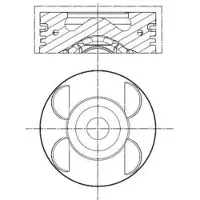 MAHLE ORIGINAL 001 PI 00105 001 Kolben passend für MERCEDES-BENZ SPRINTER 3,5-t Kasten (906) SPRINTER 3-t Kasten (906) SPRINTER 3,5-t Pritsche/Fahrgestell