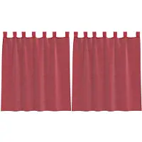 vidaXL Voile Vorhänge mit Schlaufen 2 Stk. Weinrot 140x140 cm
