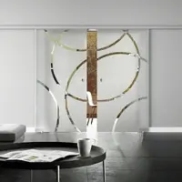Levidor Doppelglasschiebetür Komplettset 2x 102,5 x 205 cm Coburg Aluminium mit Griffmuscheln und SoftClose