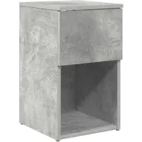 vidaXL Bettschrank Betongrau 29 x 31,5 x 49 cm Holzwerkstoff 8001103