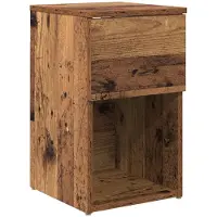 vidaXL Bettschrank Altholz 29 x 31,5 x 49 cm Holzwerkstoff 8001109