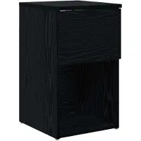 vidaXL Bettschrank Schwarze Eiche 29 x 31,5 x 49 cm Holzwerkstoff 8001099