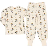 Geggamoja Zweiteiliger Pyjama Pippi Langstrumpf, Beige, 122-128