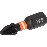 Bahco 1/4 Torsion Bits für Pozidriv Schrauben 25 mm - PZ2 - 10 Stk./Blisterpackung