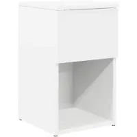 vidaXL Bettschrank Weiß 29 x 31,5 x 49 cm Holzwerkstoff 8001097