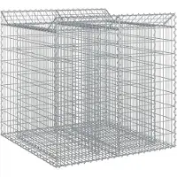 vidaXL Gabionen-Hochbeet 2 stk. 100 x 100 x 100 cm Verzinkter Stahl