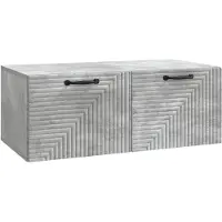vidaXL Wandmontierter TV-Schrank Betongrau 78,5 x 41 x 30 cm