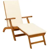 vidaXL Liegestuhl zum Verstellen und Klappen 55 x 146 x 91 cm