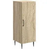 vidaXL Sideboard Sonoma-Eiche 33 x 34,5 x 89,5 cm Holzwerkstoff