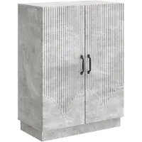 vidaXL Sideboard Betongrau 66 x 34,5 x 87 cm Holzwerkstoff