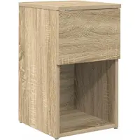 vidaXL Bettschrank Sonoma-Eiche 29 x 31,5 x 49 cm Holzwerkstoff 8001101
