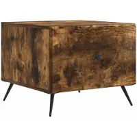 vidaXL Couchtisch Räuchereiche 49 x 50 x 40 cm Holzwerkstoff