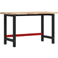 Syfax Werkbank 140x60x83 cm Massivholz Akazie Rechteckig