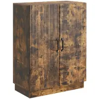 vidaXL Sideboard Geräucherte Eiche 66 x 34,5 x 87 cm Holzwerkstoff