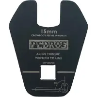 Pedro´s Crowfoot Pedalschlüssel 3/8' drive, 15mm, schwarz