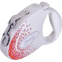 Flexi automatische Hundeleine Glam Splash Orient M Tape 5m weiß