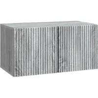 vidaXL Wandmontierter TV-Schrank Graues Sonoma 59,5 x 31 x 30 cm