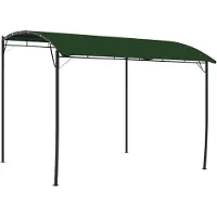Syfax Pavillon 3 x 3 x 2,55 m Grün Stoff und Aluminium 180 gsm