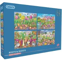 Gibsons Roots and Shoots Puzzle 4x 500 Teile