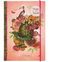 Pimpelmees A6 Notizbuch Pfirsich