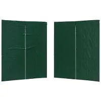 Syfax Party Zelt Seitenteil 2 pcs Grün 200 x 195 cm PE und Stahl